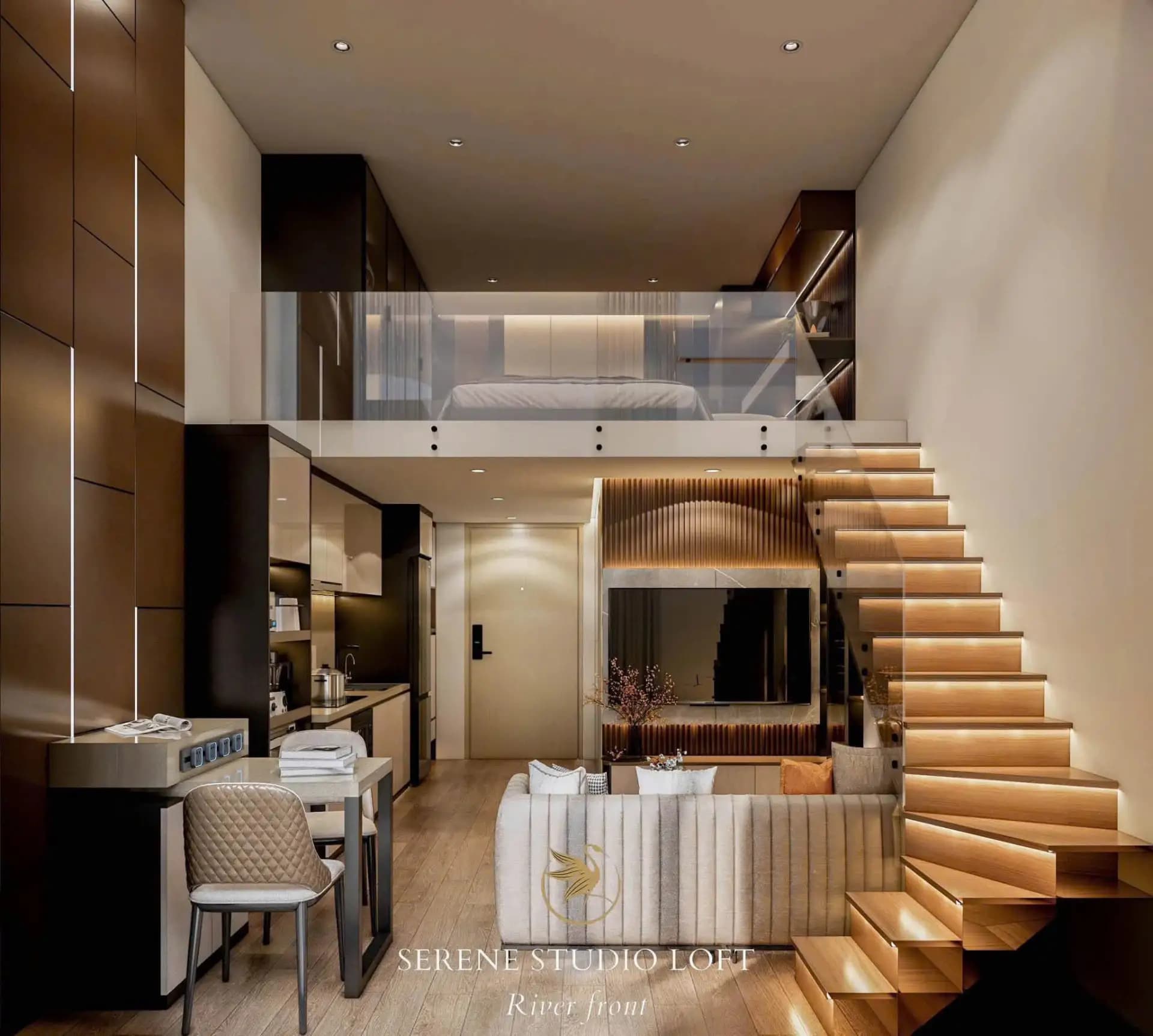 Loft Sun Ponte trần cao full nội thất cao cấp - Miễn phí quản lý - Ảnh 1